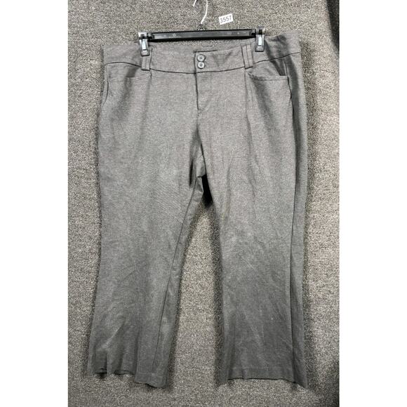 Studio by Torrid Dress Bootcut Pants Womens 24R Gray Ponte Trousers High Rise - Picture 1 of 7